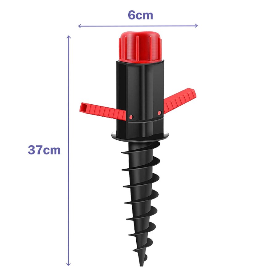 Marbueno Pincho Parasol Plastico Sort 37x6x6 cm Strand og Have 10505 #2