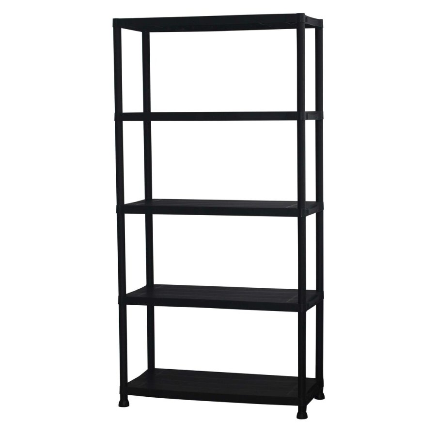 Marbueno Hylde 5 Hylder Plastisk Sort 90x40x180 cm Have 10539 #1