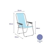 Polstrede Campingstol Marbueno Bl� 59 x 83 x 51 cm #1