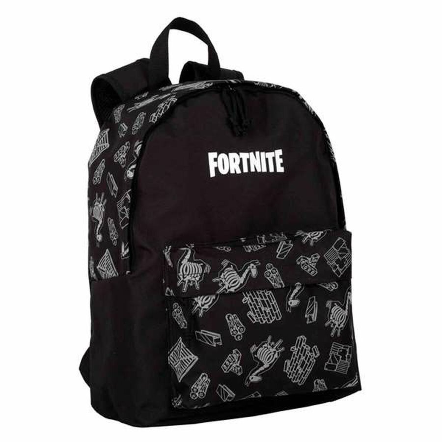 Skoletaske Fortnite Dark black Sort 41 x 31 x 13,5 cm Reflekterende #1