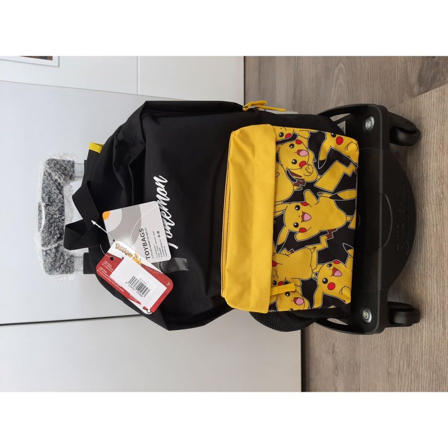 Skolerygsk med Hjul Pokmon Pikachu 42 x 31 x 13,5 cm #2