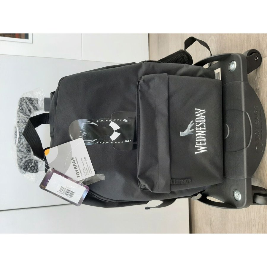 Skolerygsk med Hjul Wednesday Sort 43 x 31 x 13,5 cm #2