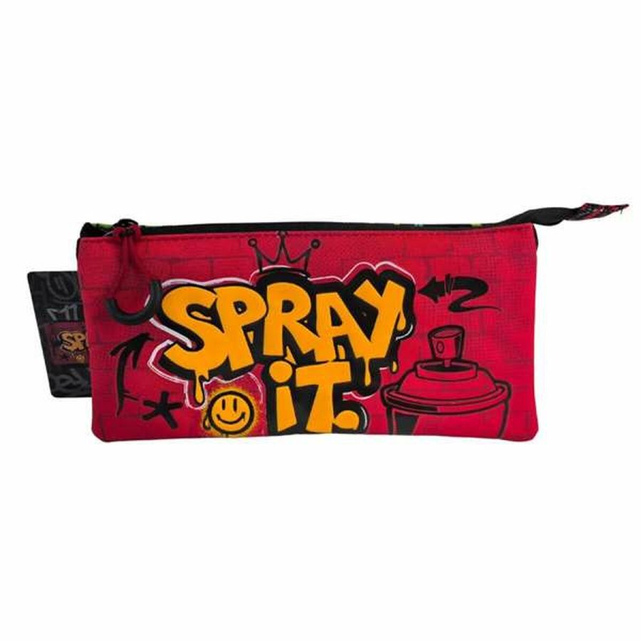 Tredobbelt bretaske Toybags Grafitti 11 x 23 x 5 cm #1