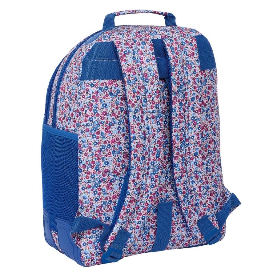 Skoletaske Nait Nait Flores coimbra azul Bl 32 x 42 x 15 cm #3