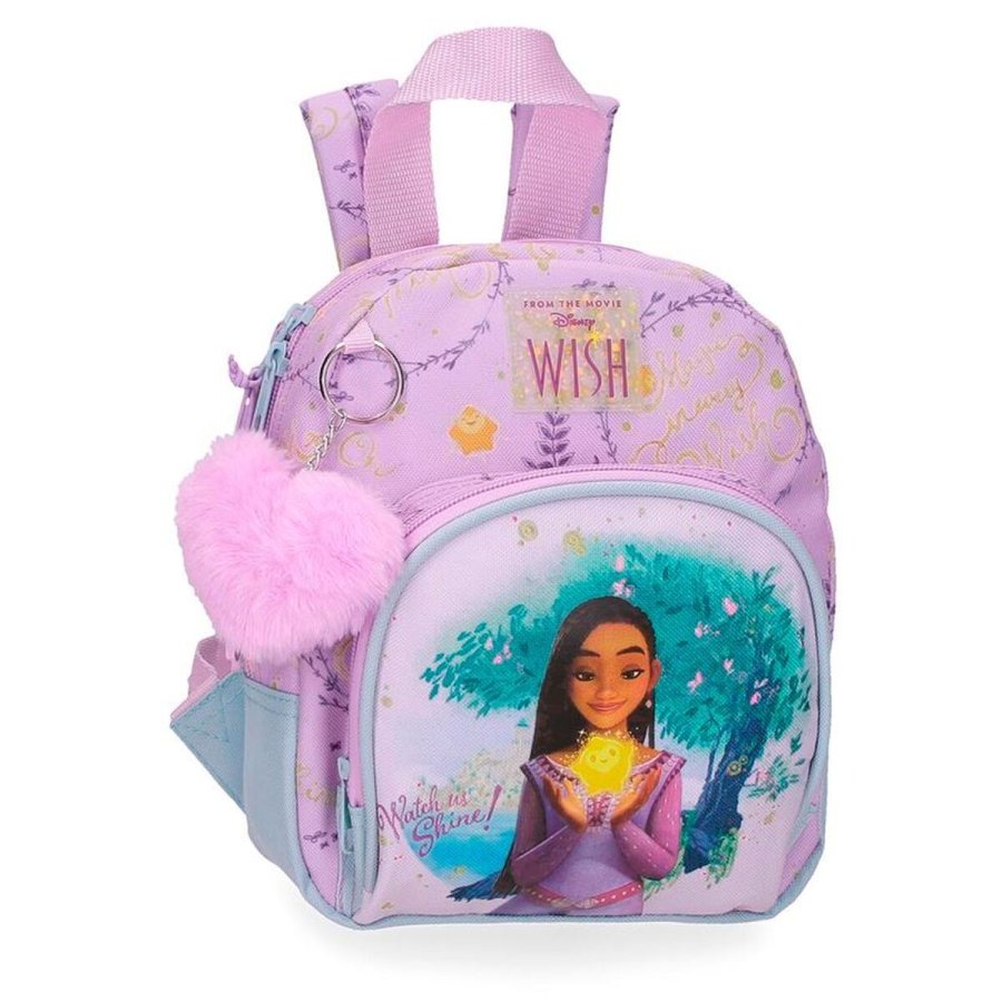 Skoletaske Disney Wish Watch Us Shine Pink #1