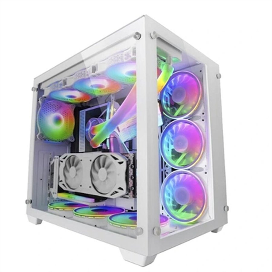 ATX Semi-trn kasse Mars Gaming MCV3 PREMIUM XXL RGB Hvid #1