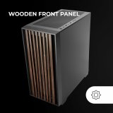 ATX Semi-t�rn kasse Mars Gaming MCWOODDC Sort #4