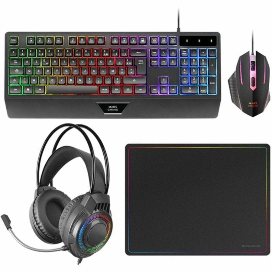Tastatur og mus Mars Gaming MCP124PROES #1