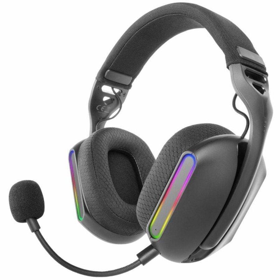 Gaming headset med mikrofon Mars Gaming MHWPRO Sort #1