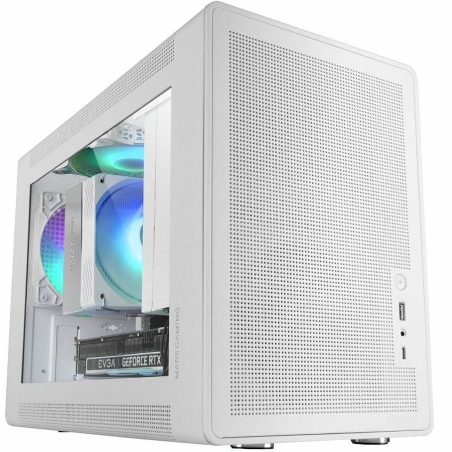 Mikro ATX/ITX Mini-t�rn kasse Mars Gaming MCXPSW Hvid #1