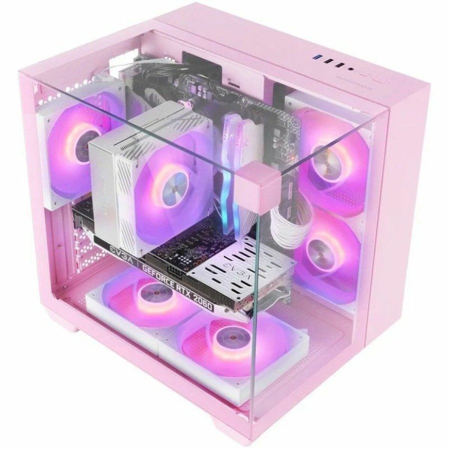 ATX Semi-t�rn kasse Mars Gaming MCVISIONMP Pink #2