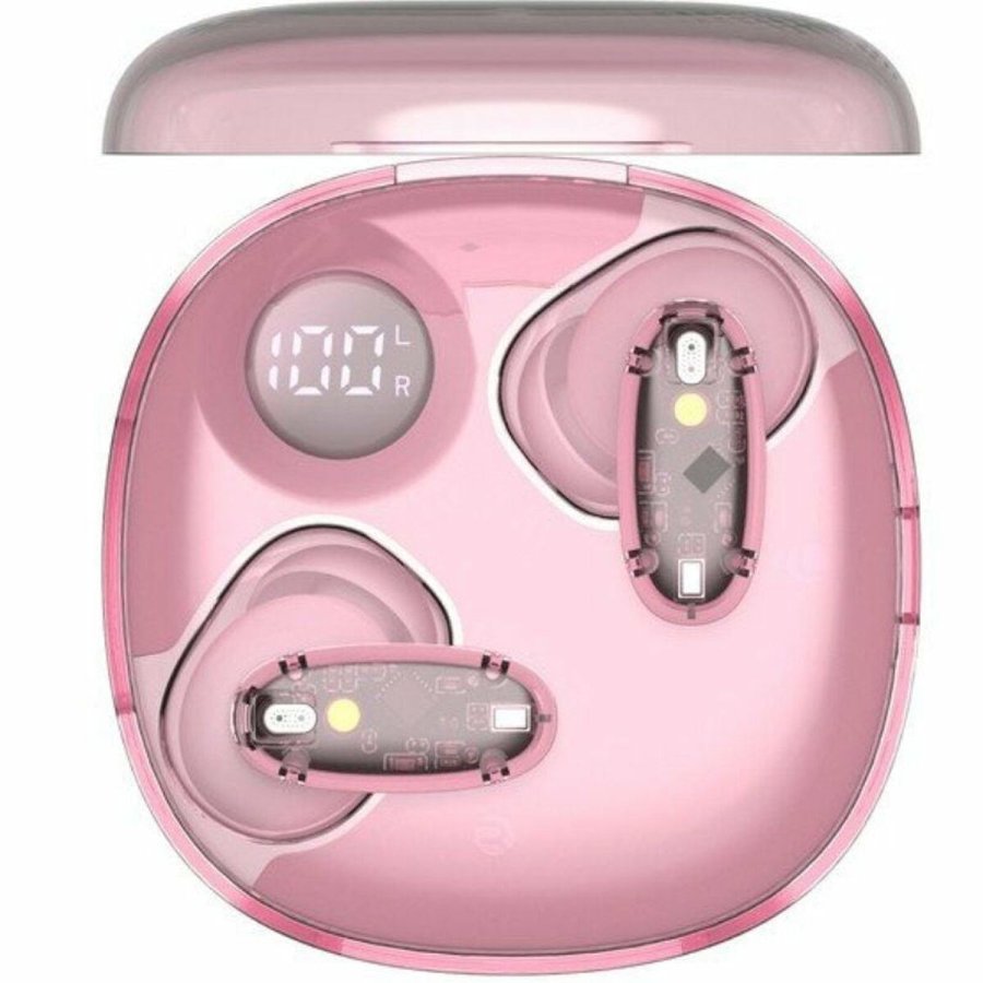 Trdlse hretelefoner med etui til opladning Mars Gaming MHIB2P Pink #4