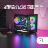 ATX Semi-t�rn kasse Mars Gaming MC3TLITE Sort #3