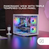 ATX Semi-t�rn kasse Mars Gaming MC3TLITEW Hvid #5