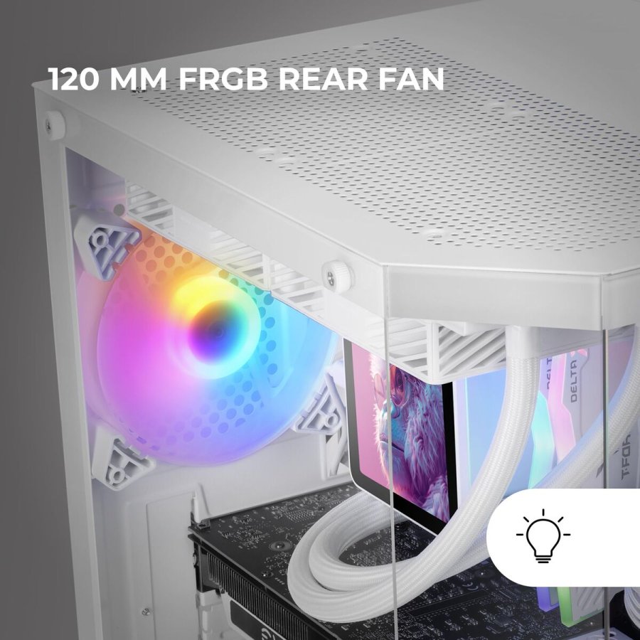ATX Semi-t�rn kasse Mars Gaming MC3TLITEW Hvid #6