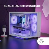 ATX Semi-t�rn kasse Mars Gaming MCCURVW Hvid #4