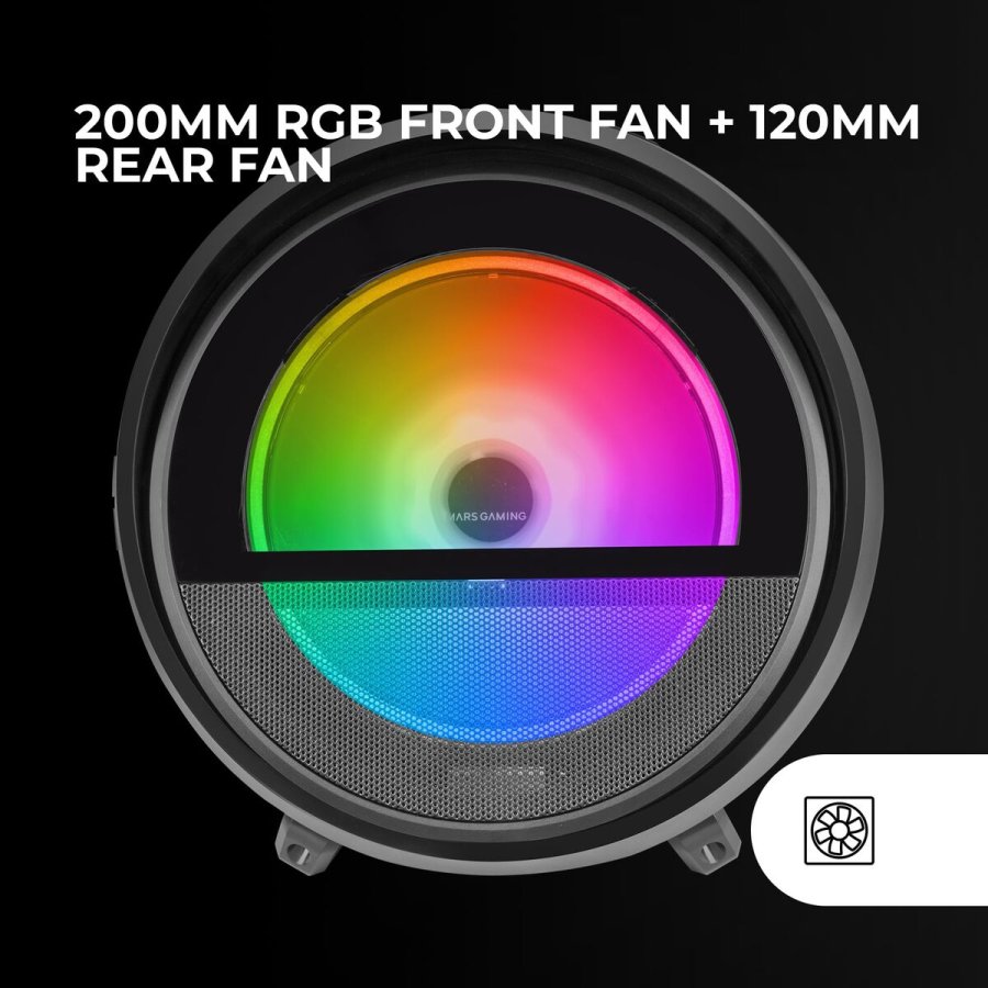 ATX Semi-t�rn kasse Mars Gaming MCCYLON Sort #5