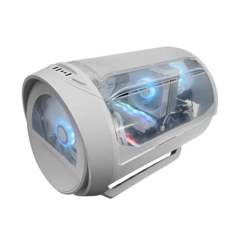 ATX Semi-t�rn kasse Mars Gaming MCCYLONW Hvid #2