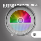 ATX Semi-t�rn kasse Mars Gaming MCCYLONW Hvid #5