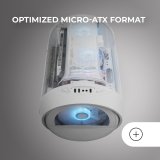 ATX Semi-t�rn kasse Mars Gaming MCCYLONW Hvid #6