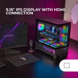 ATX Semi-t�rn kasse Mars Gaming MCLCDX Sort #3