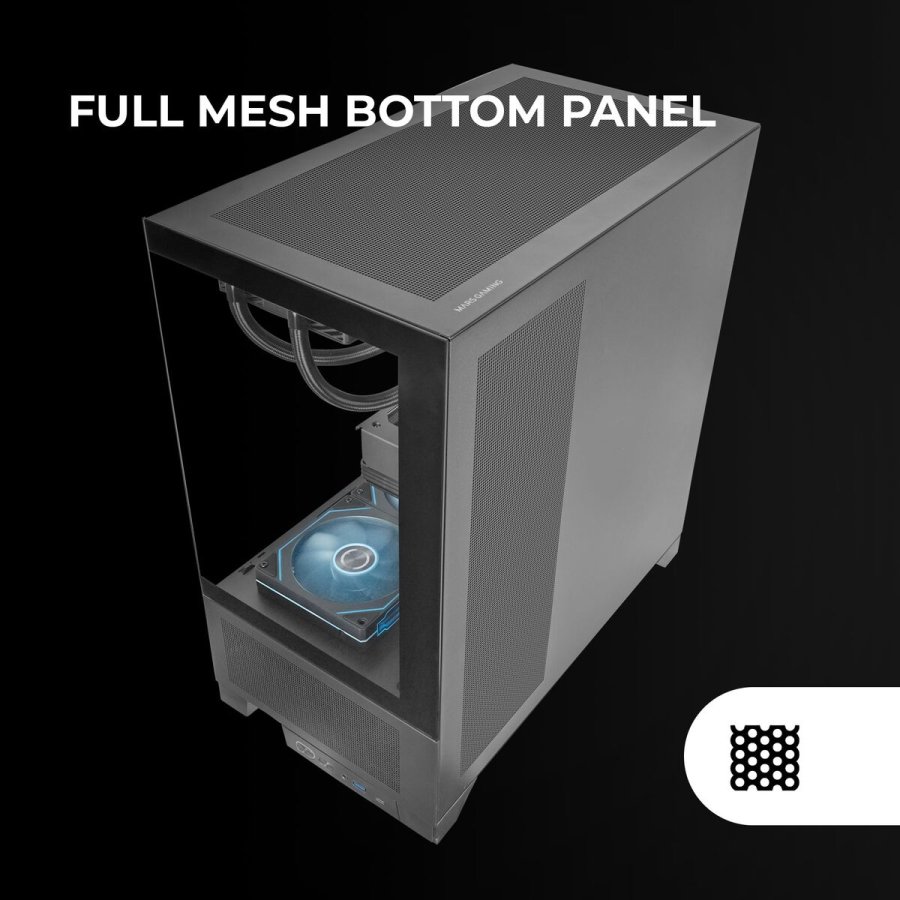 ATX Semi-t�rn kasse Mars Gaming MCLCDX Sort #5