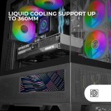 ATX Semi-t�rn kasse Mars Gaming MCLCDX Sort #6