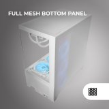 ATX Semi-t�rn kasse Mars Gaming MCLCDXW Hvid #5