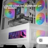 ATX Semi-t�rn kasse Mars Gaming MCLCDXW Hvid #6