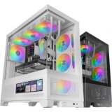 ATX Semi-t�rn kasse Mars Gaming MCLCDXW Hvid #1