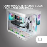 ATX Semi-t�rn kasse Mars Gaming MCMIRAGEW Hvid #7