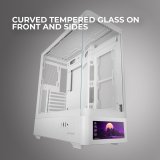 ATX Semi-t�rn kasse Mars Gaming MCLCDPROW Hvid #4