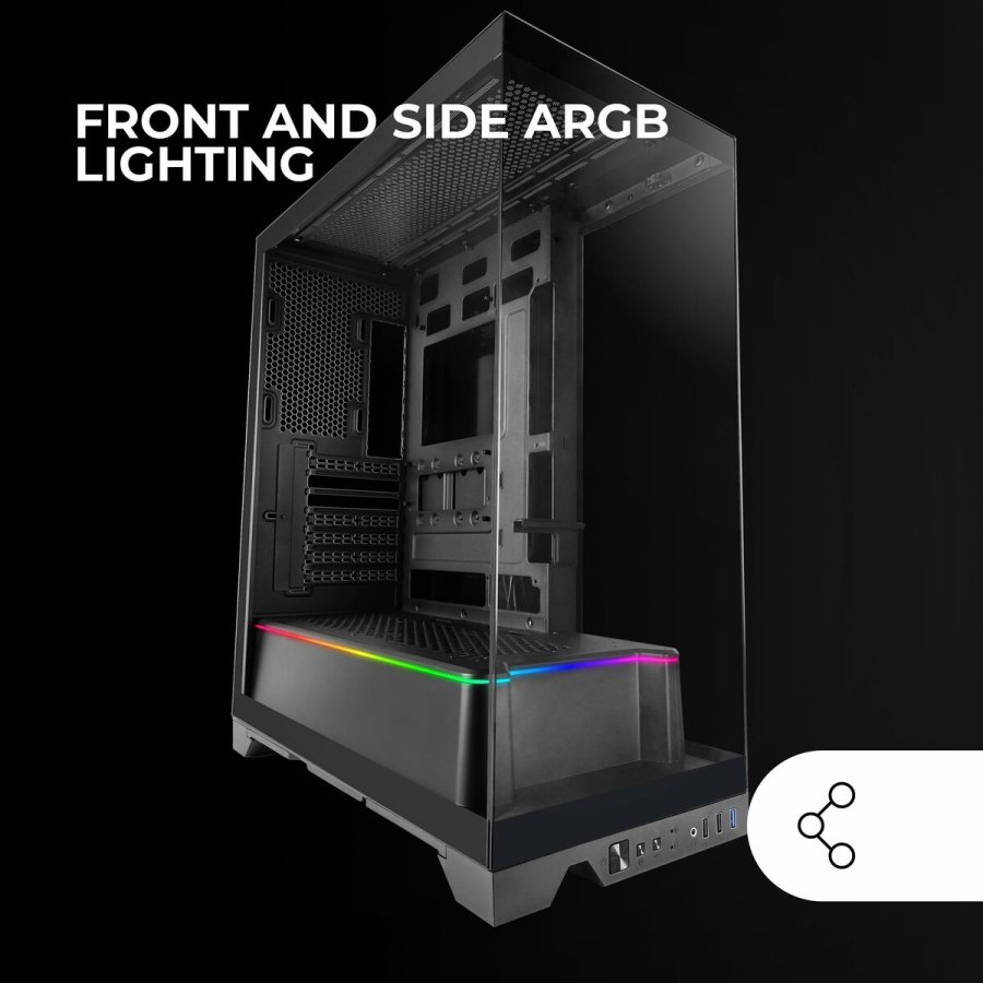 ATX Semi-t�rn kasse Mars Gaming MCPRISMA Sort #4