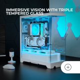 ATX Semi-t�rn kasse Mars Gaming MCPRISMAW Hvid #3