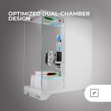 ATX Semi-t�rn kasse Mars Gaming MCPRISMAW Hvid #6