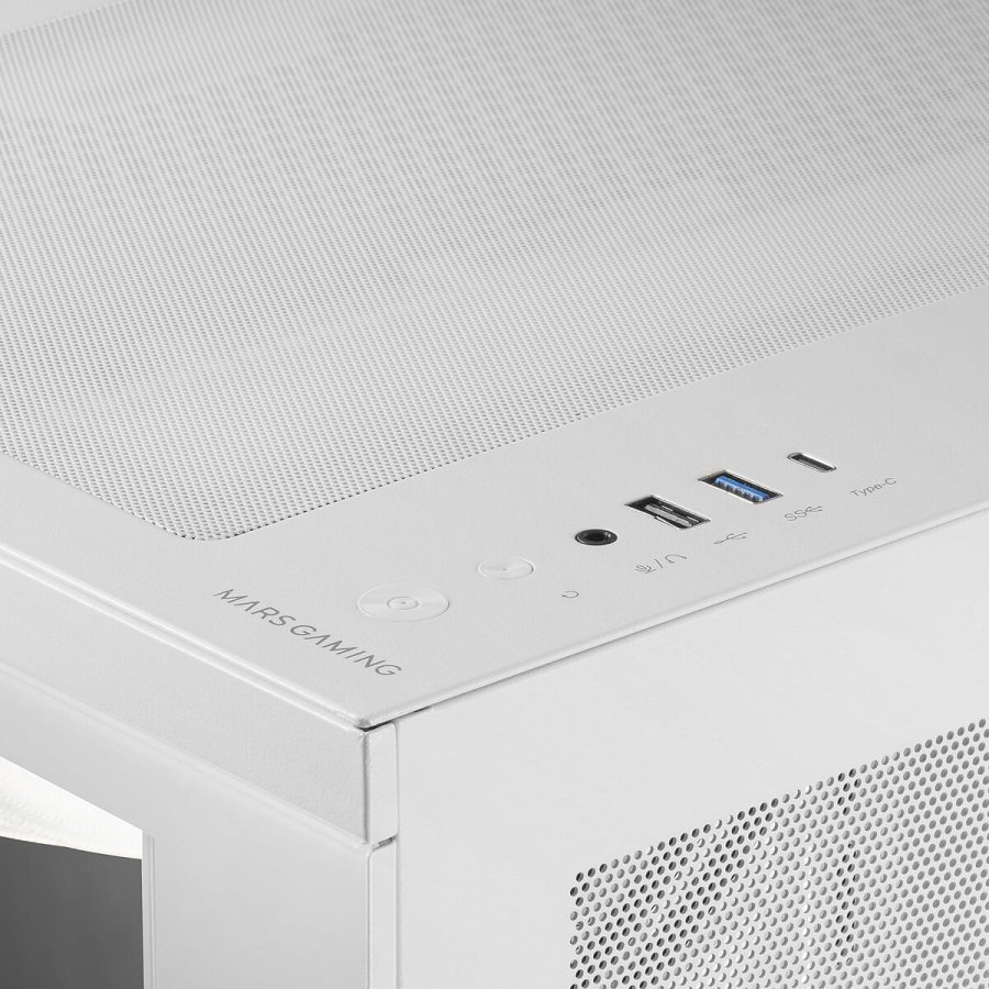 ATX Semi-t�rn kasse Mars Gaming MC3TCORELCDMW Hvid #5