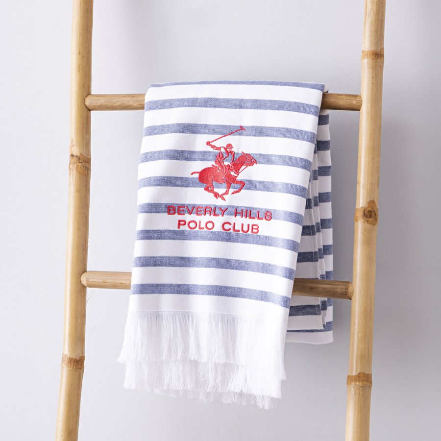 badelagen Beverly Hills Polo Club Bl Hvid 100% bomuld 80 x 165 cm #25