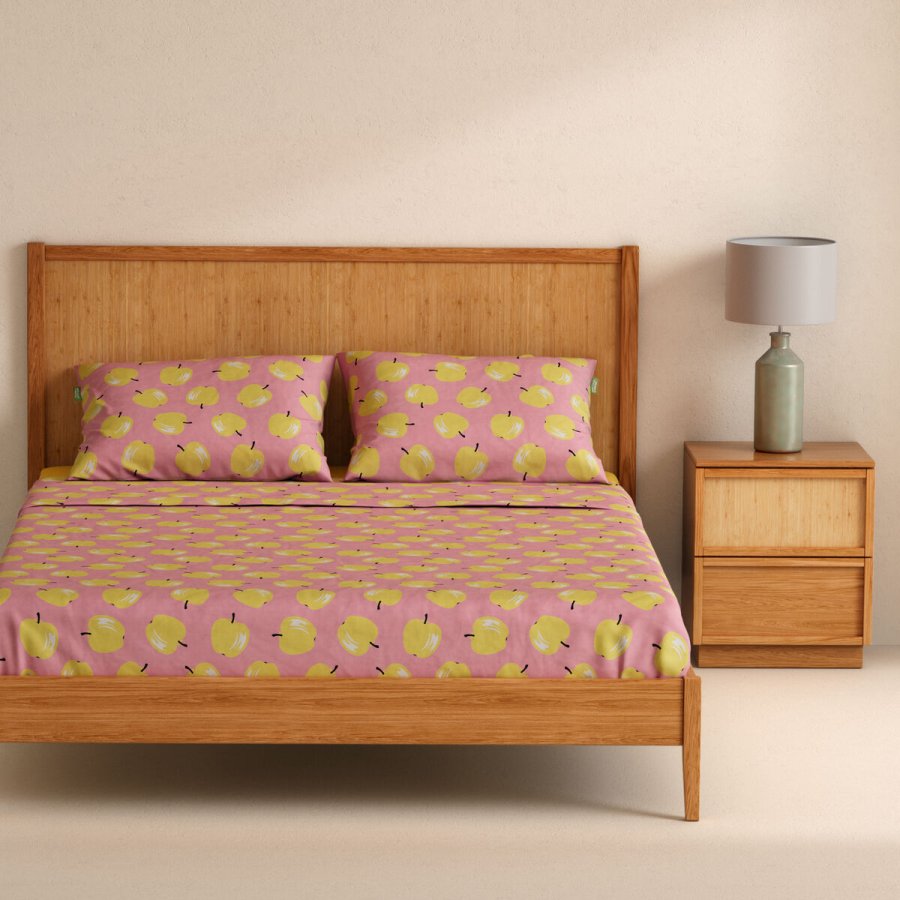 Sengetj st Benetton Gul Pink Standard ble 4 Dele #3