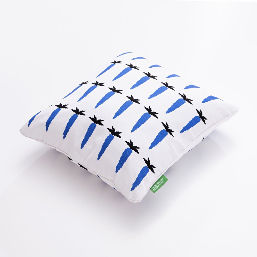 Pude Benetton Bl Hvid Gulerod 40 x 40 cm #6