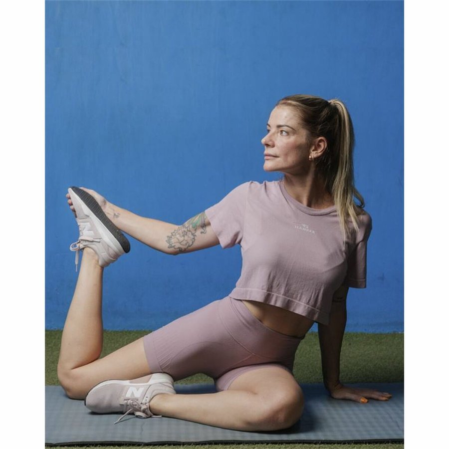 Kortrmet T-shirt til Kvinder Hanker Bumo Nude Beige #3