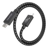 USB-C til USB-C-kabel Aisens A156-0866 Sort 50 cm #2