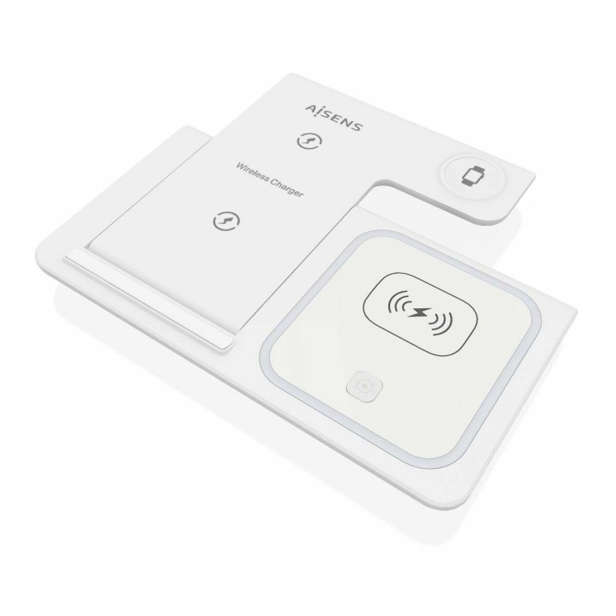 Trdls oplader Aisens ASCH-15W3WC044-W Hvid 15 W 3-i-1 #4