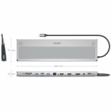 USB Hub Aisens ASUC-12P020-GR Gr 100 W 50 W #4