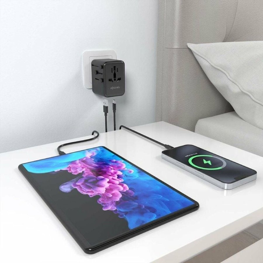 Vgoplader Aisens ASPS-2A2C08-BK 25 W Sort #5