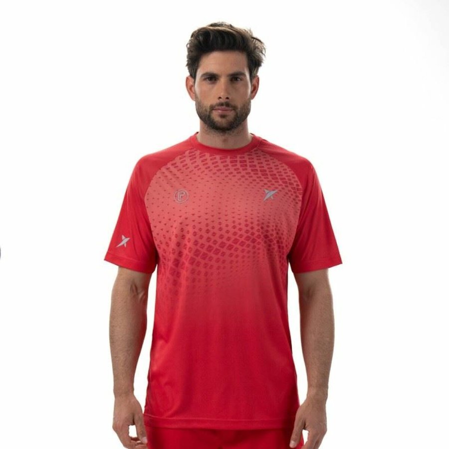 Kortrmet T-shirt til Mnd Drop Shot Benara Orange Padel #2