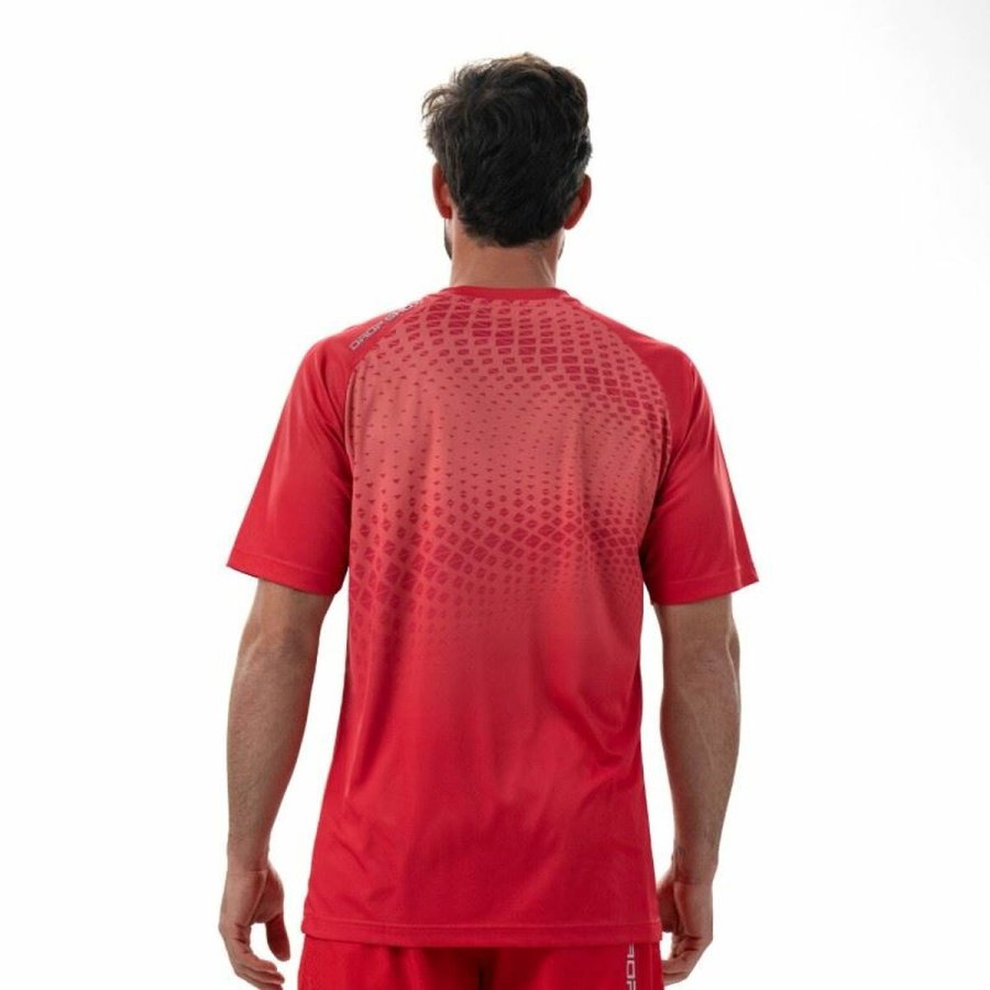 Kortrmet T-shirt til Mnd Drop Shot Benara Orange Padel #3