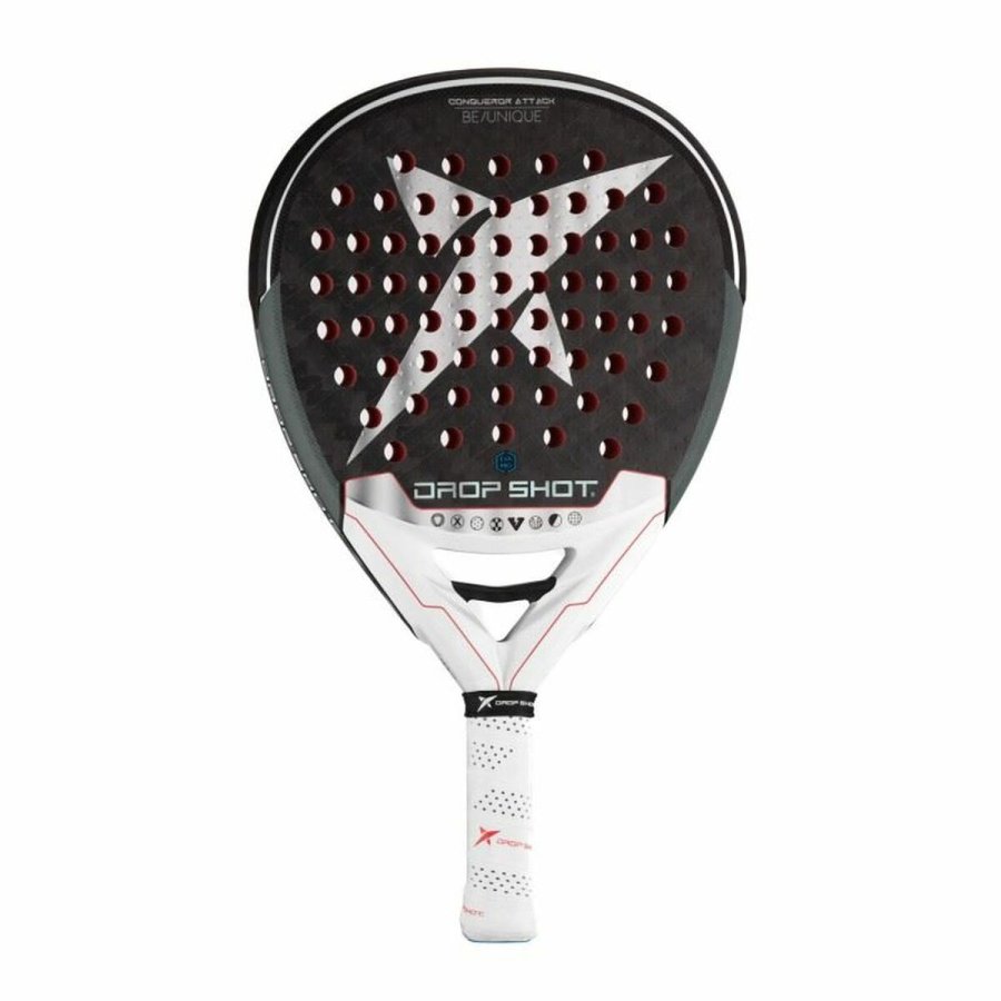 Padel bat Drop Shot Explore Conqueror Attack Nic Hvid Sort #1