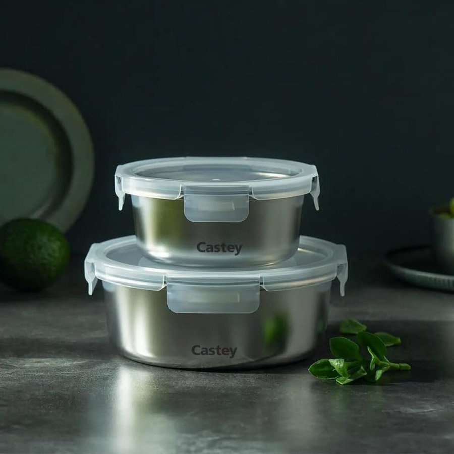 Madkasse Castey C-B650 S�lvfarvet Rustfrit st�l Kompakt 650 ml #17