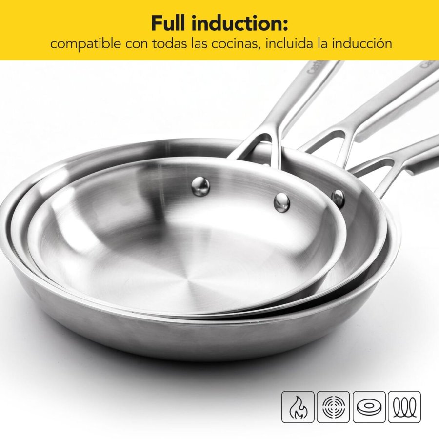 Stegepande Castey E-S24 Gr� Rustfrit st�l � 24 cm #25