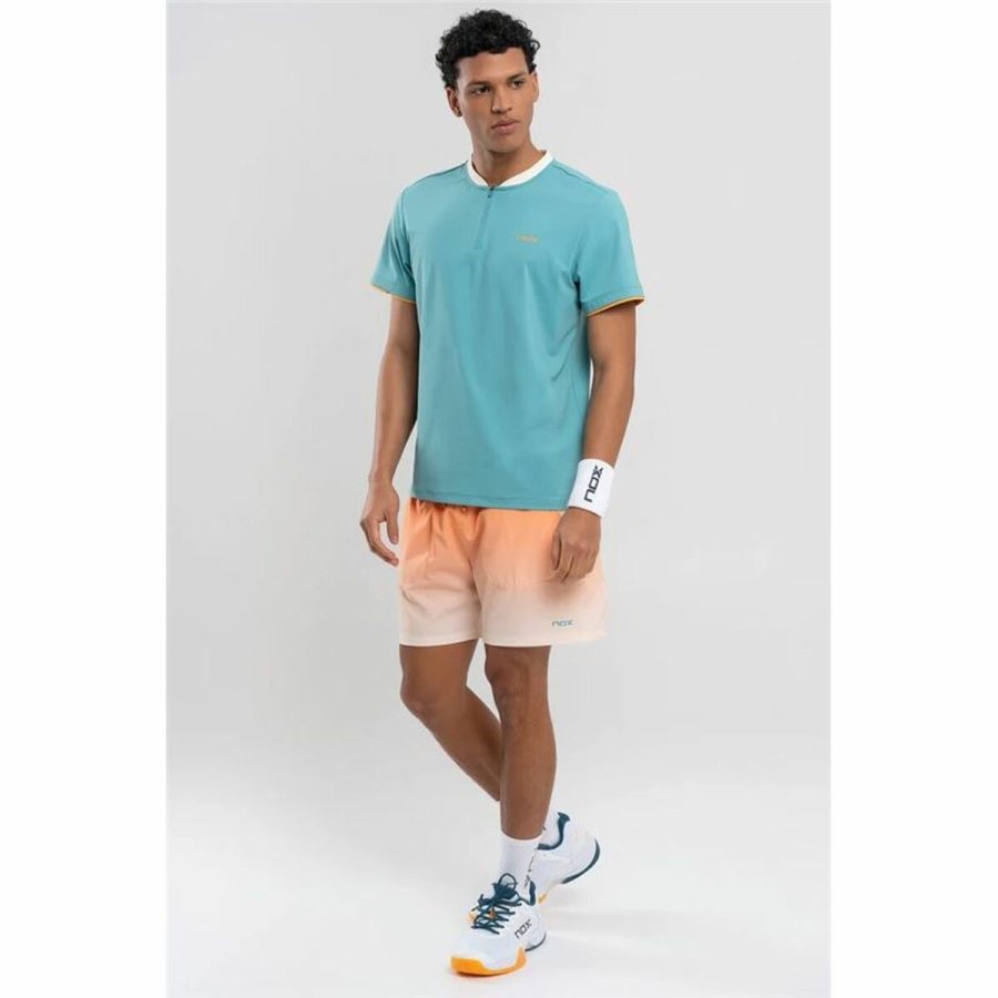 Kort�rmet T-shirt til M�nd Nox Pro Turquesa Bl� #4